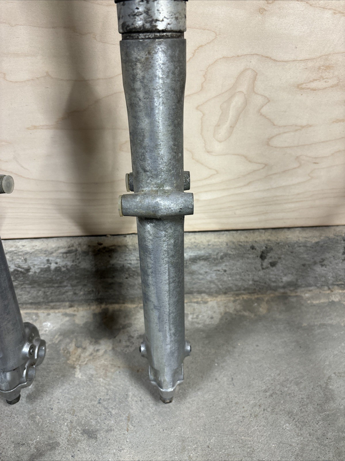 1974 Kawasaki F7 175 Enduro Front Forks Triple Tree Clamps Front End OEM