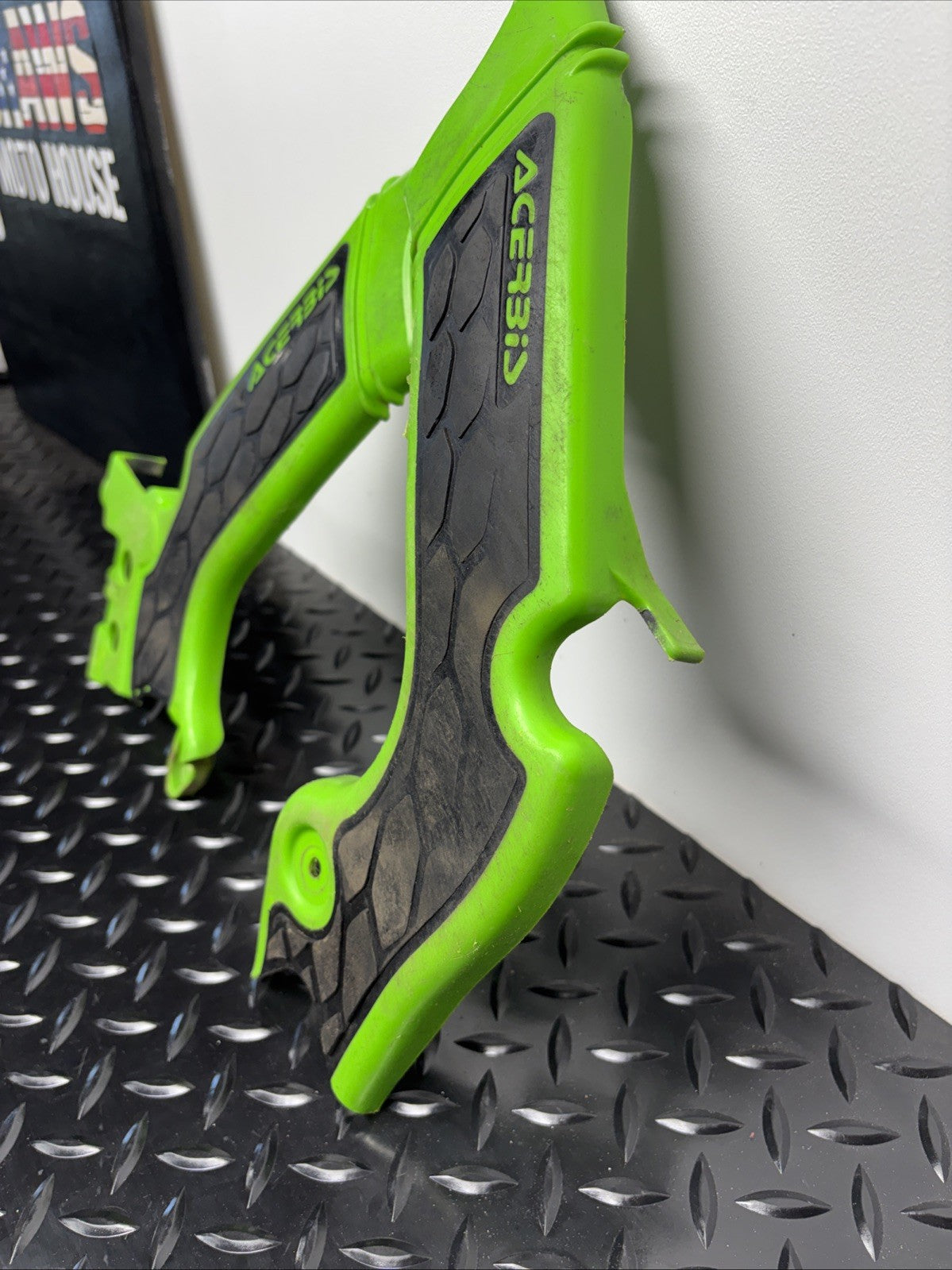Acerbis X-Grip Frame Guards Green Kawasaki KX450 19-23 KX250 21-23 2742601089