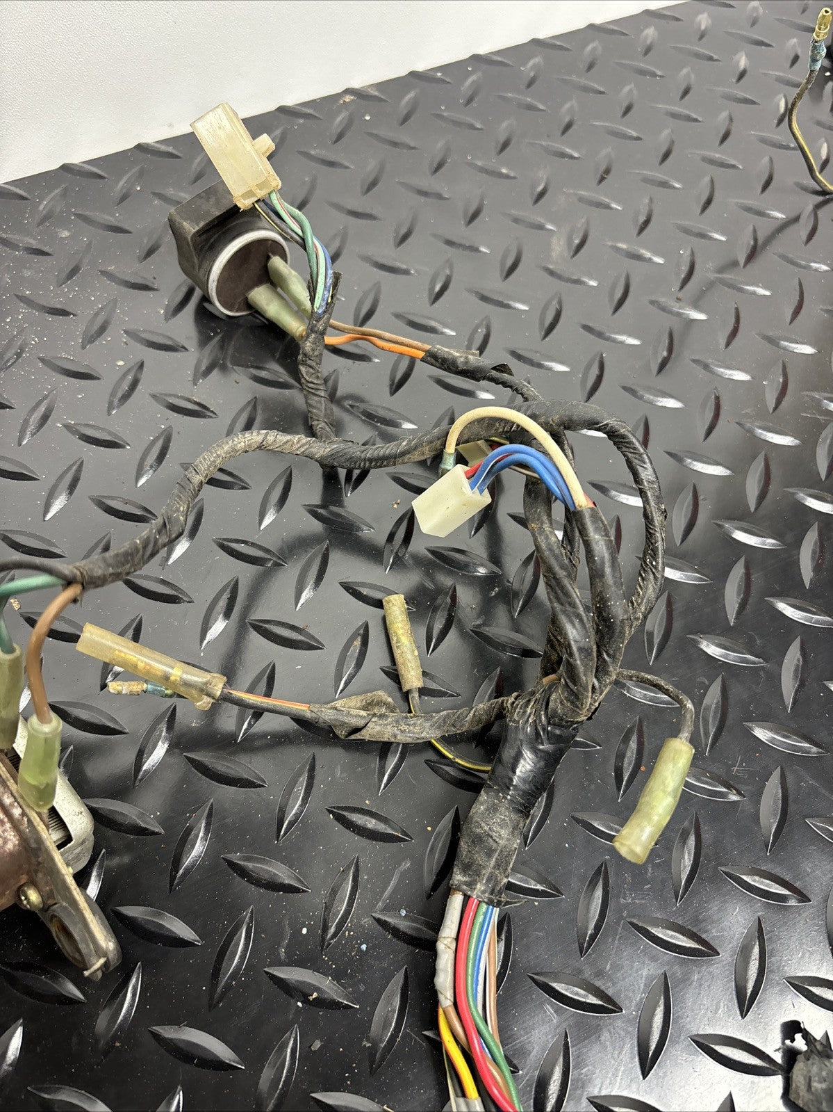 1976 Kawasaki KZ400 Main Wiring Harness OEM Cdi Rectifier Fuse Box Solenoid