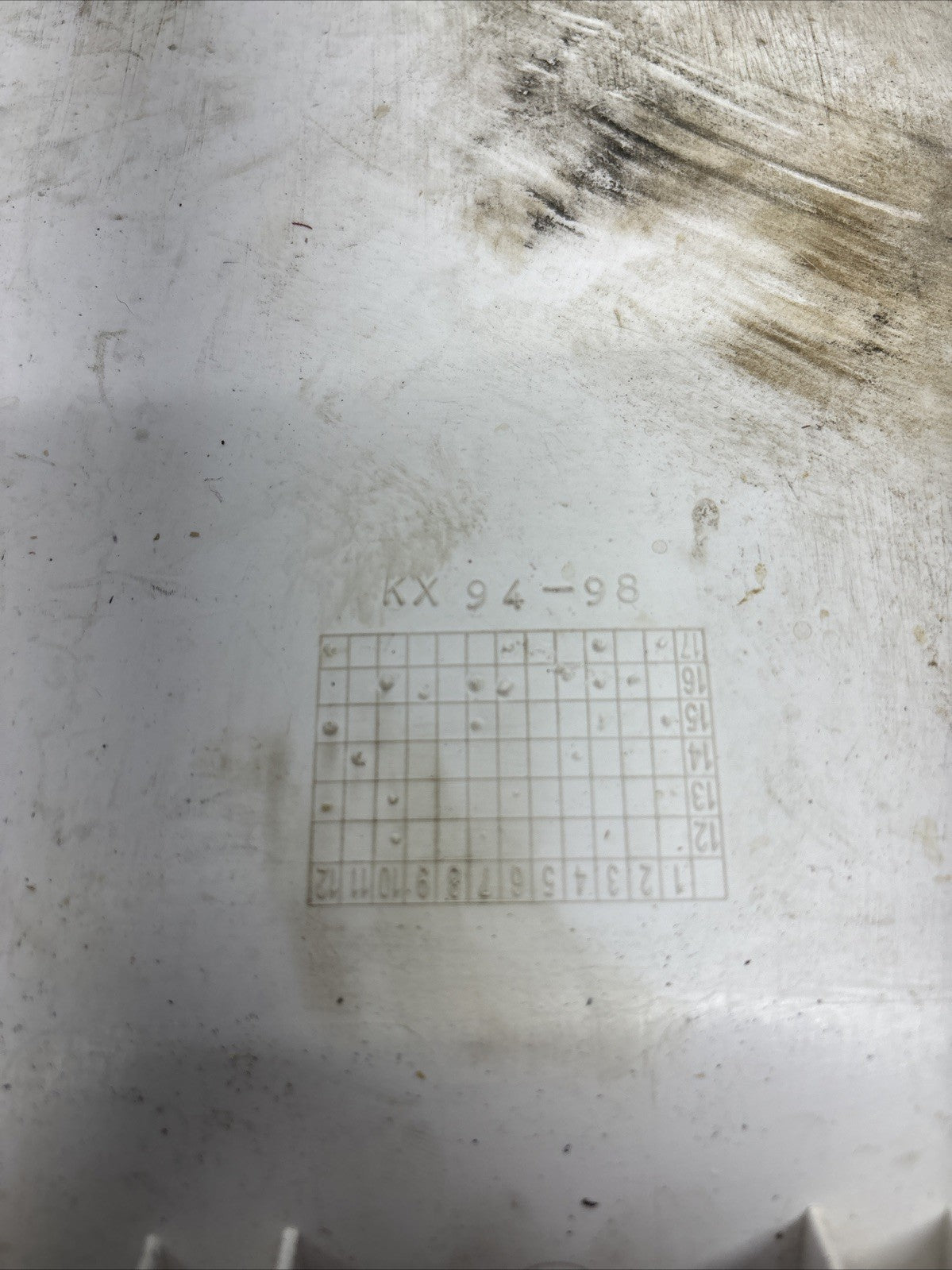 1994 Kawasaki KX125 Front Number Plate Kx 125