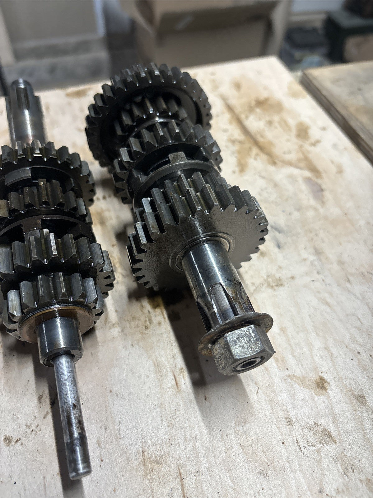 1974 KAWASAKI F7 175 Enduro OEM Transmission Gears Shifter Assembly