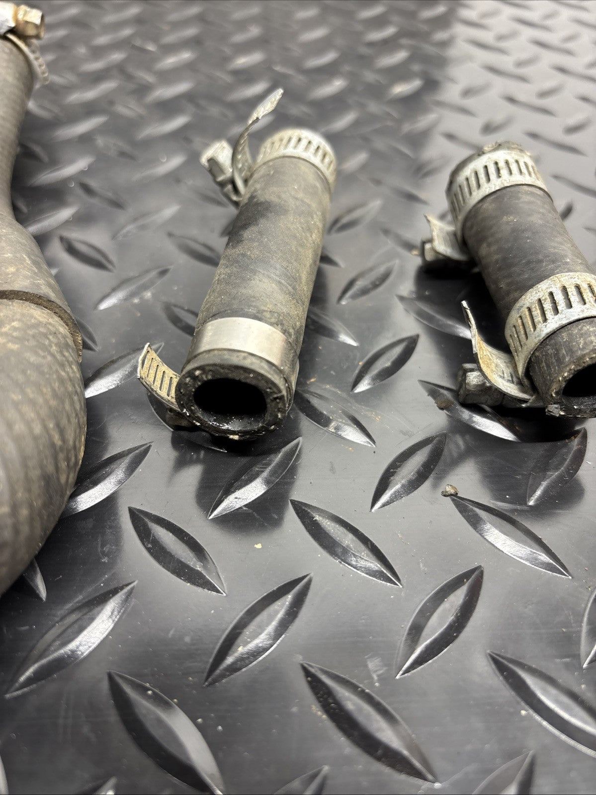 1994 KX125 Radiator Hoses OEM Black Coolant Pipes Hose Clamps Kawasaki KX