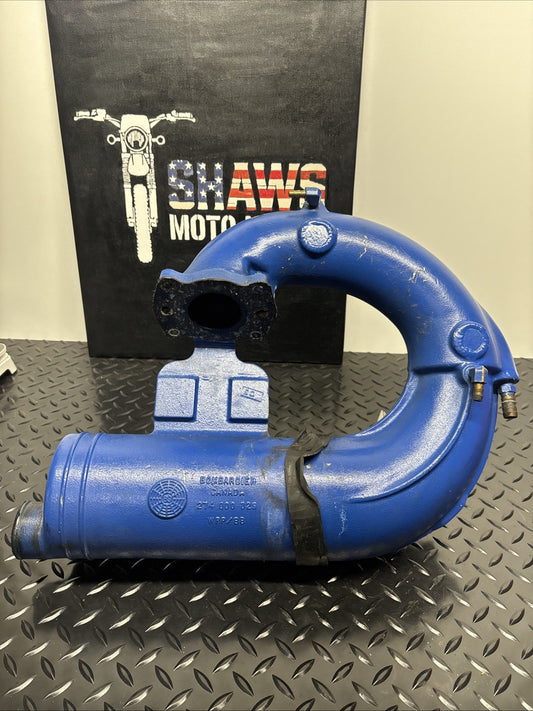 1989 Seadoo Sp 587 Exhaust Muffler Pipe Blue Yellow Engine Fresh Water