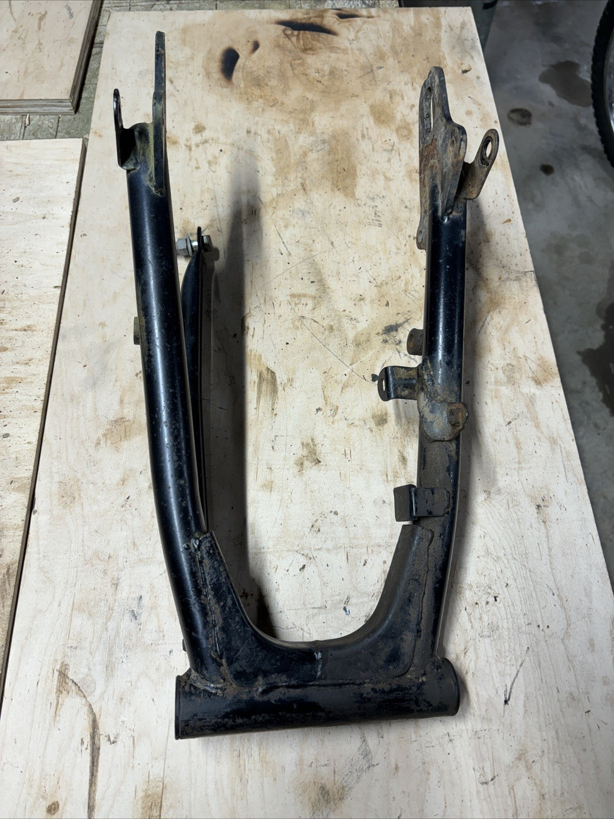 1974 Kawasaki F7 175 Enduro Rear Swing Arm Brake Arm Swingarm