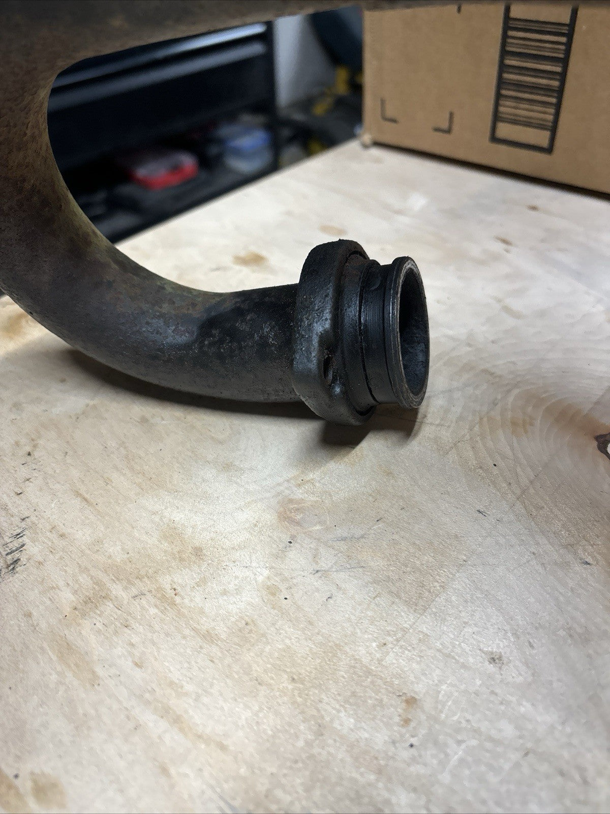 1974 Kawasaki F7 175 Enduro Exhaust Pipe Muffler Header OEM Vintage